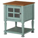 Mirimyn - Teal/brown - Accent Cabinet-Washburn's Home Furnishings