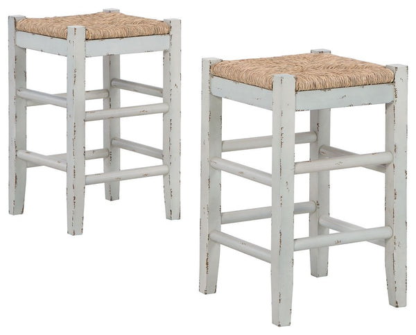 Mirimyn - White - Stool (2/cn)-Washburn's Home Furnishings