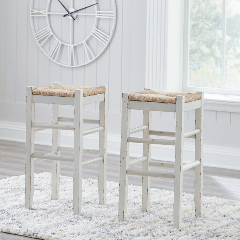 Mirimyn - White - Tall Stool (2/cn)-Washburn's Home Furnishings