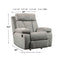 Mitchiner - Fog - Rocker Recliner-Washburn's Home Furnishings