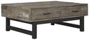 Mondoro - Grayish Brown - Lift Top Cocktail Table-Washburn's Home Furnishings