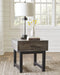 Mondoro - Grayish Brown - Square End Table-Washburn's Home Furnishings