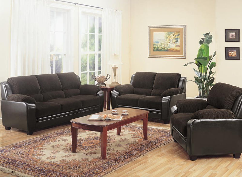 Monika - Loveseat - Brown-Washburn's Home Furnishings