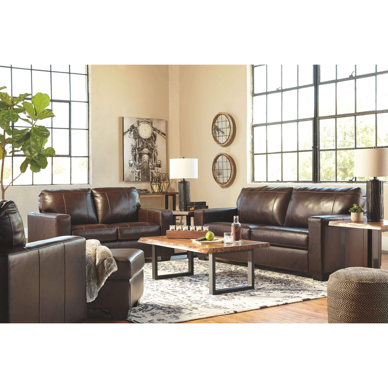 Morelos - Chocolate - 2 Pc. - Chair With Ottoman-Washburn's Home Furnishings