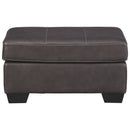 Morelos - Gray - Ottoman-Washburn's Home Furnishings