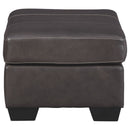 Morelos - Gray - Ottoman-Washburn's Home Furnishings