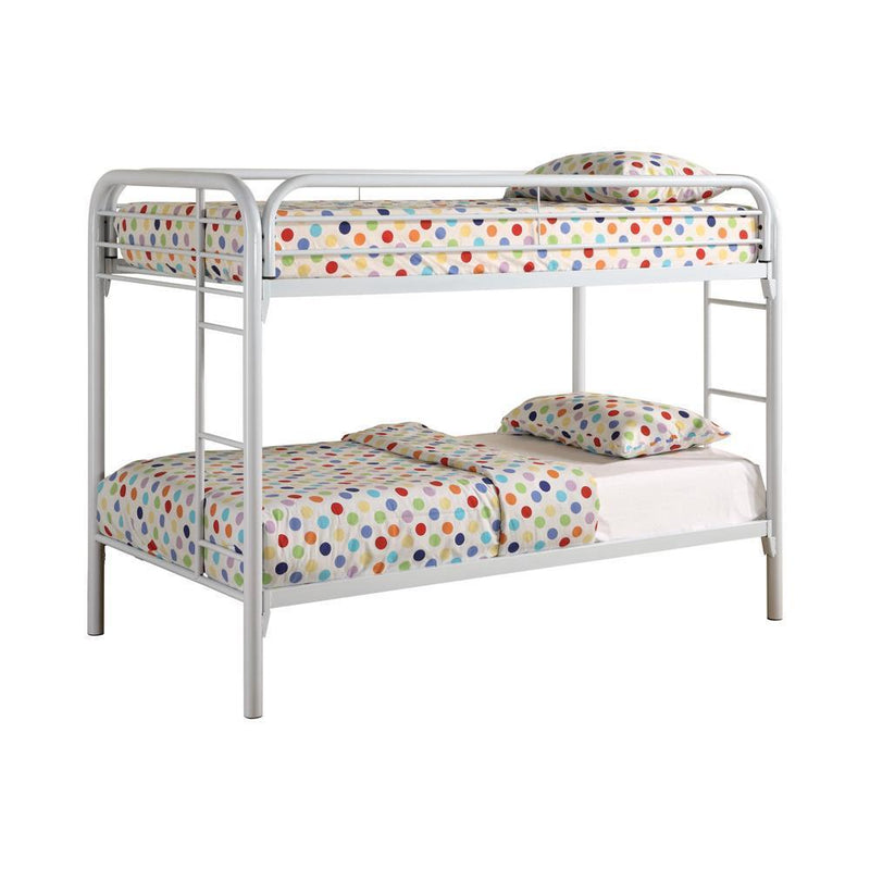 Morgan - Twin Over Twin Bunk Bed - White-Washburn's Home Furnishings