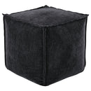 Moriah - Black - Pouf-Washburn's Home Furnishings