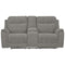 Mouttrie - Smoke - Pwr Rec Loveseat/con/adj Hdrst-Washburn's Home Furnishings