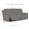 Mouttrie - Smoke - Pwr Rec Sofa With Adj Headrest-Washburn's Home Furnishings