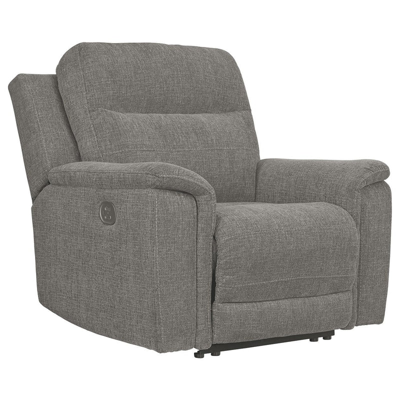 Mouttrie - Smoke - Pwr Recliner/adj Headrest-Washburn's Home Furnishings