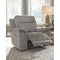 Mouttrie - Smoke - Pwr Recliner/adj Headrest-Washburn's Home Furnishings