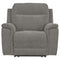 Mouttrie - Smoke - Pwr Recliner/adj Headrest-Washburn's Home Furnishings