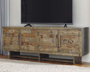 Mozanburg - Rustic Brown - Extra Large Tv Stand-Washburn's Home Furnishings