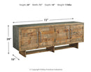 Mozanburg - Rustic Brown - Extra Large Tv Stand-Washburn's Home Furnishings