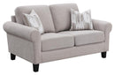 Nadine - Loveseat - Beige-Washburn's Home Furnishings