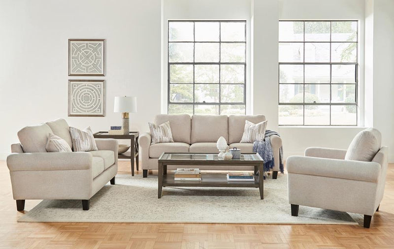 Nadine - Loveseat - Beige-Washburn's Home Furnishings