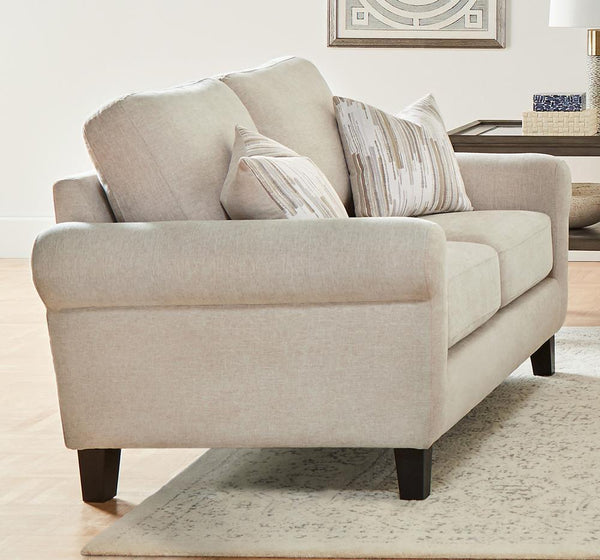 Nadine - Loveseat - Beige-Washburn's Home Furnishings