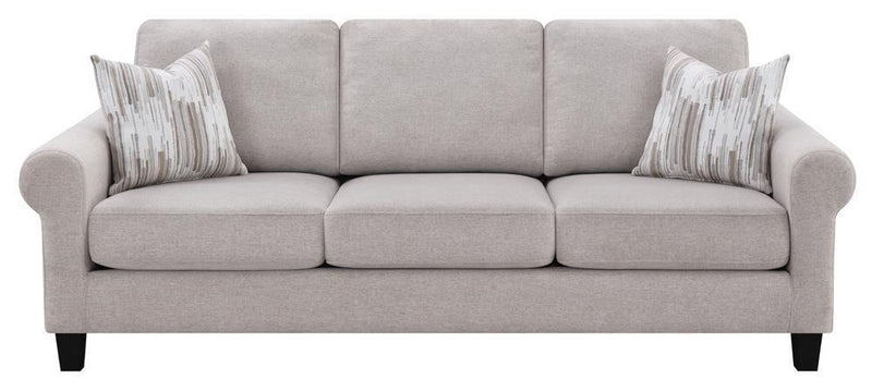 Nadine - Sofa - Beige-Washburn's Home Furnishings