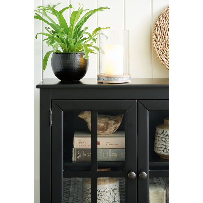 Nalinwood - Black - Accent Cabinet-Washburn's Home Furnishings