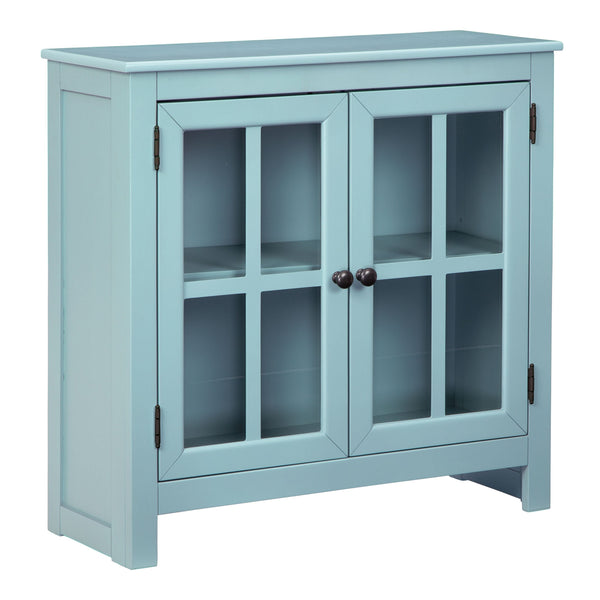 Nalinwood - Teal - Accent Cabinet-Washburn's Home Furnishings