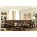 Nantahala - Coffee - Left Arm Facing Recliner 7 Pc Sectional-Washburn's Home Furnishings