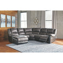 Nantahala - Slate - Left Arm Facing Chaise 5 Pc Sectional-Washburn's Home Furnishings