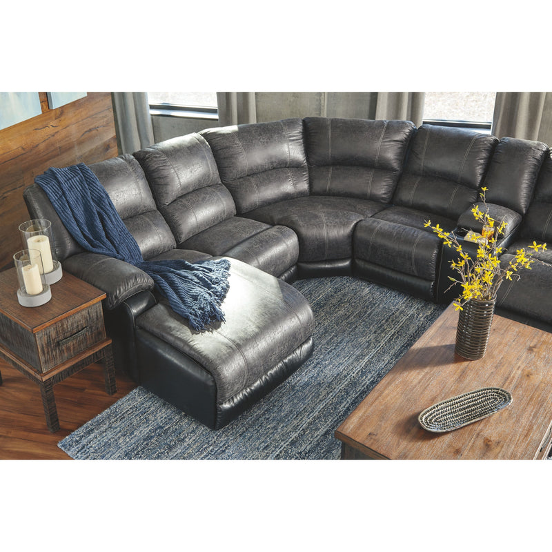 Nantahala - Slate - Left Arm Facing Chaise 6 Pc Sectional-Washburn's Home Furnishings