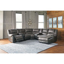 Nantahala - Slate - Left Arm Facing Recliner 7 Pc Sectional-Washburn's Home Furnishings