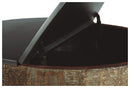 Nashbryn - Gray/brown - Round Cocktail Table-Washburn's Home Furnishings