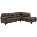 Navi - Chestnut - Left Arm Facing Sofa 2 Pc Sectional-Washburn's Home Furnishings