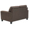 Navi - Chestnut - Loveseat-Washburn's Home Furnishings