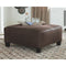 Navi - Chestnut - Oversized Accent Ottoman-Washburn's Home Furnishings