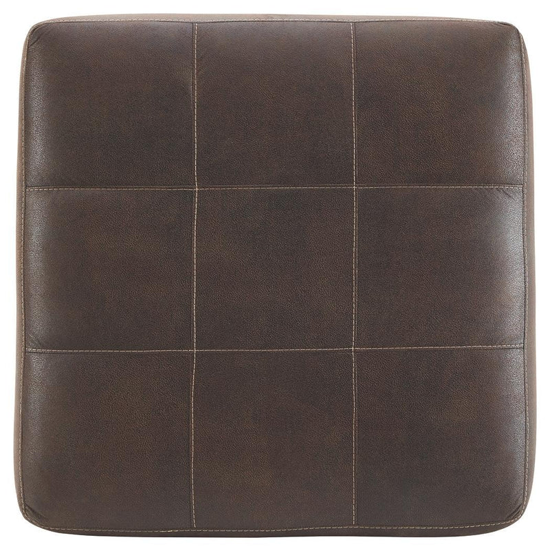 Navi - Chestnut - Oversized Accent Ottoman-Washburn's Home Furnishings