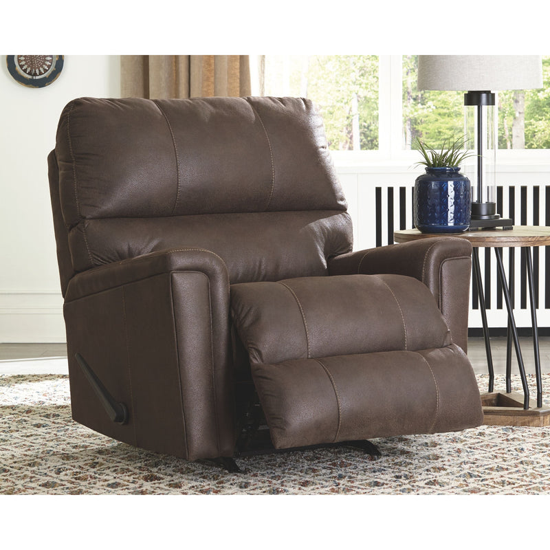 Navi - Chestnut - Rocker Recliner-Washburn's Home Furnishings