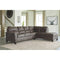 Navi - Smoke - Left Arm Facing Sofa 2 Pc Sectional-Washburn's Home Furnishings