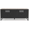 Neilsville - Black/gray - Medium Tv Stand-Washburn's Home Furnishings