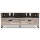 Neilsville - Black/gray - Medium Tv Stand - Vinyl-wrapped-Washburn's Home Furnishings