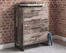 Neilsville - Multi Gray - Four Drawer Chest-Washburn's Home Furnishings