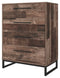 Neilsville - Multi Gray - Four Drawer Chest-Washburn's Home Furnishings