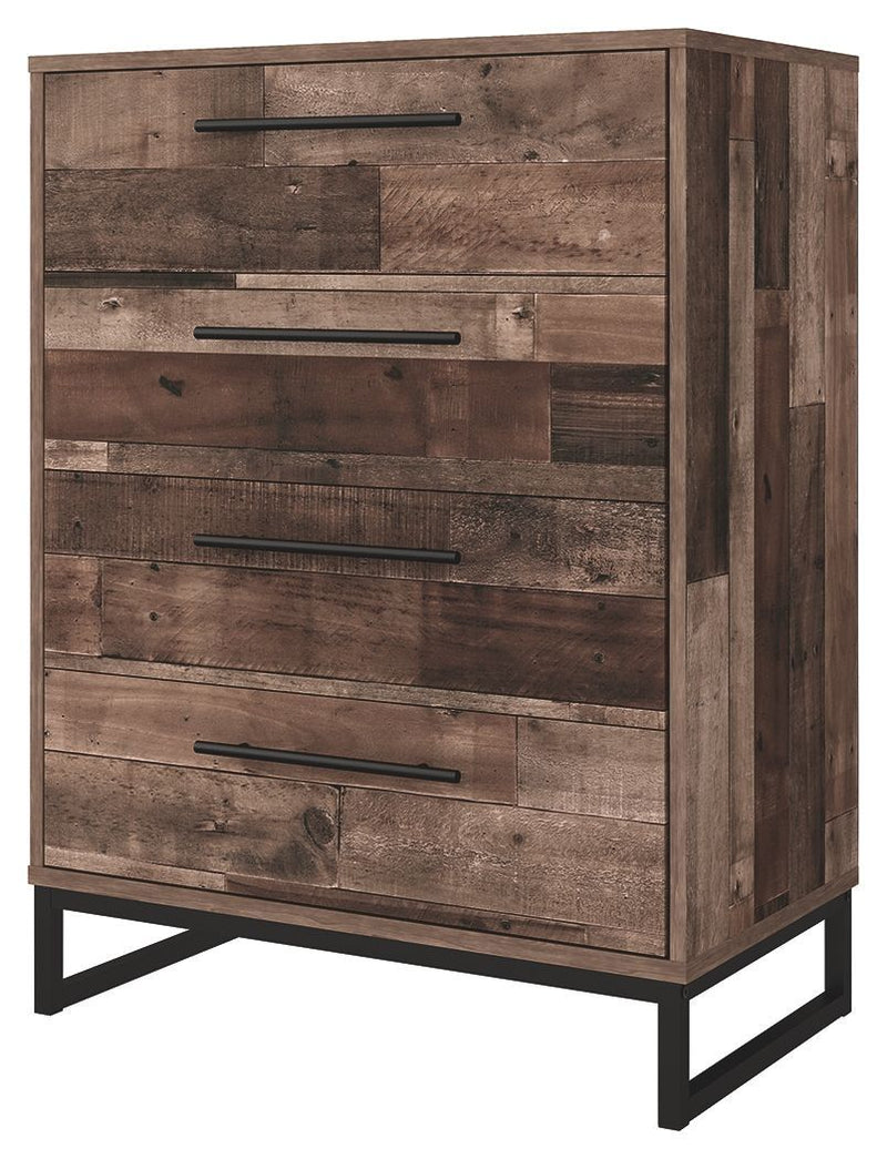 Neilsville - Multi Gray - Four Drawer Chest-Washburn's Home Furnishings