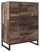 Neilsville - Multi Gray - Four Drawer Chest-Washburn's Home Furnishings