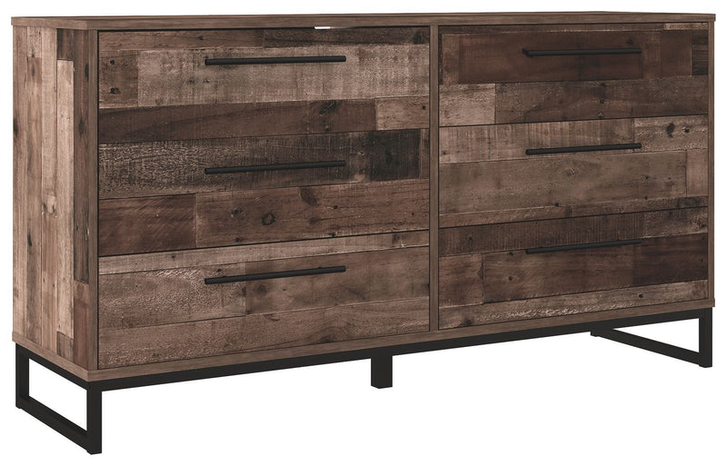 Neilsville - Multi Gray - Six Drawer Dresser-Washburn's Home Furnishings