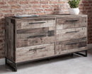 Neilsville - Multi Gray - Six Drawer Dresser-Washburn's Home Furnishings