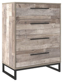 Neilsville - Whitewash - Four Drawer Chest-Washburn's Home Furnishings