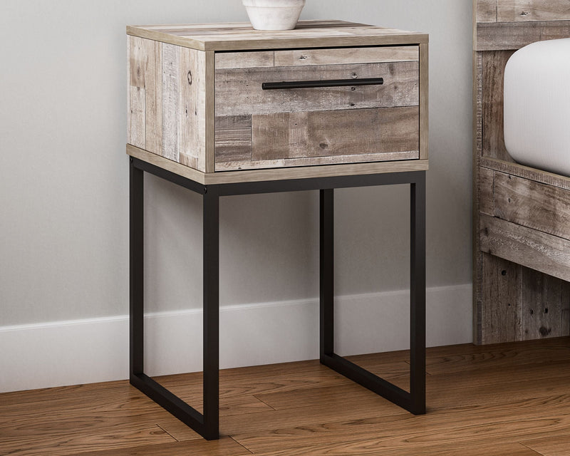 Neilsville - Whitewash - One Drawer Night Stand-Washburn's Home Furnishings