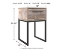 Neilsville - Whitewash - One Drawer Night Stand-Washburn's Home Furnishings