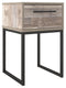 Neilsville - Whitewash - One Drawer Night Stand - Vinyl-wrapped-Washburn's Home Furnishings