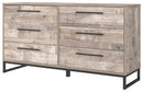 Neilsville - Whitewash - Six Drawer Dresser-Washburn's Home Furnishings