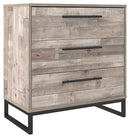 Neilsville - Whitewash - Three Drawer Chest-Washburn's Home Furnishings